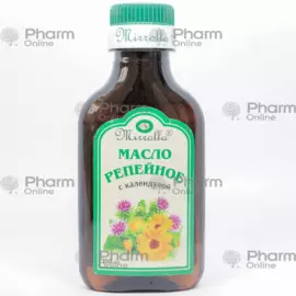 Репейное масло с календулой 100 мл (Мирролла) (Раствор) (Мирра ООО) (Россия)