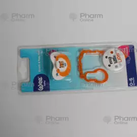 Ви (Wee) 371  пустышка с цепочка 0-6 мес. № 1 (Косметика) (<>) (Турция)