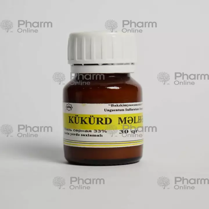 Kükürdlü məlhəm (kükürd) 30q (banka) (Bakıkimyaəczasənəyə)