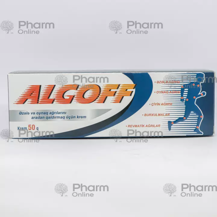 Algoff 50 qr  krem , ağrıkəsici maz - Online aptek, aptek online, derman çatdırılması