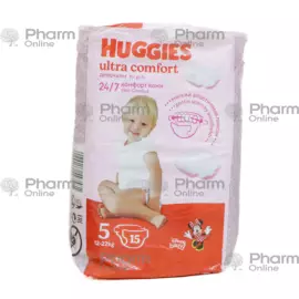 Uşaq bezləri Huggis-5 12-22kq ultra rahatlıq "Conv" qızlar üçün (3581/0581) (EZ) № 15 (gigiyena vasi