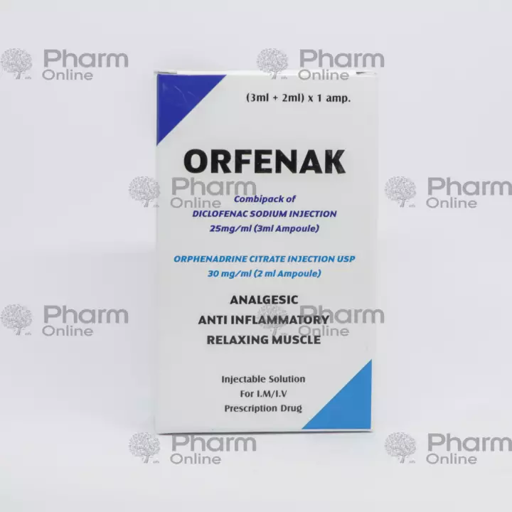 Orfenak (3 ml + 2 ml) №1 (Ampulalar) (RADİANT PARENTERALS LTD,) (Hindistan)