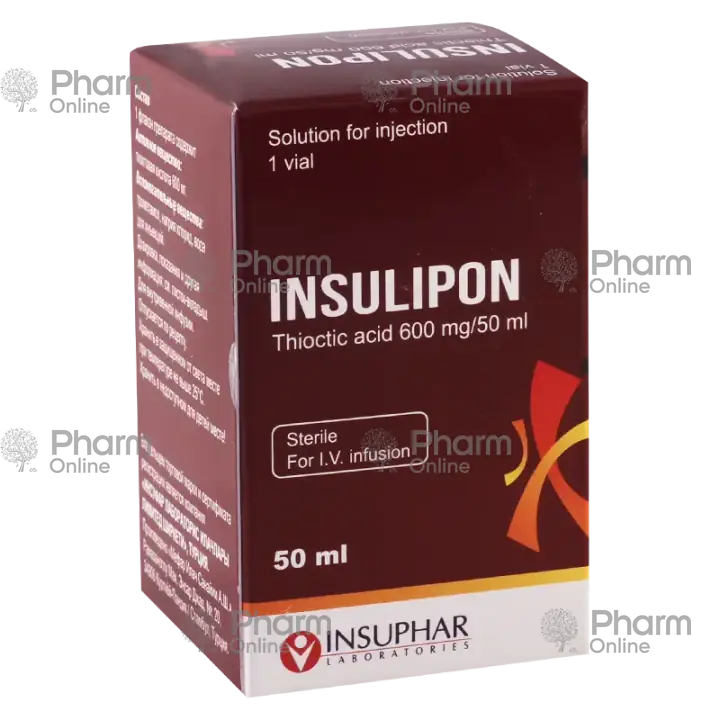 Insulipon 600 mg 50 ml №1 (Məhlul) (Mefar İlaç Sanayi A.S) (Türkiyə)