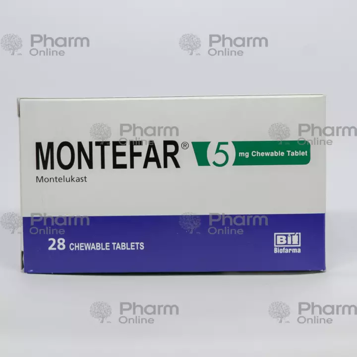 Montefar 5 mq №28 (Çynənən həblər) (Biofarma İlaç San. ve Tic. A.Ş.) (Türkiyə)
