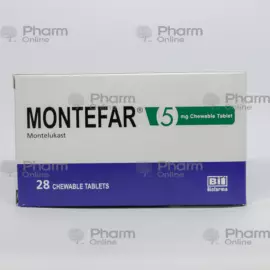 Montefar 5 mg № 28 (Chewable tab) (Biofarma Ilac San. ve Tic. A.S.) (Turkey)