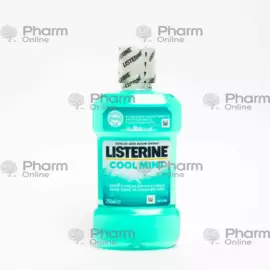 Зубной ополаскиватель "Listerine"- мята (cool mint)(6610)(7413) 250  (Средства гигиены) (Tunar2020)