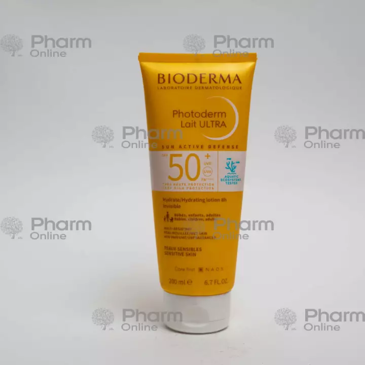 Bioderma photoderm Lait Ultra bütün dəri növləri üçün SPF 50+ (3639) 200 ml (Krem) (<>) (Fransa)