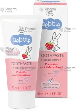 Uşaq diş məcunu  "Bebble" çiyələkli  50ml