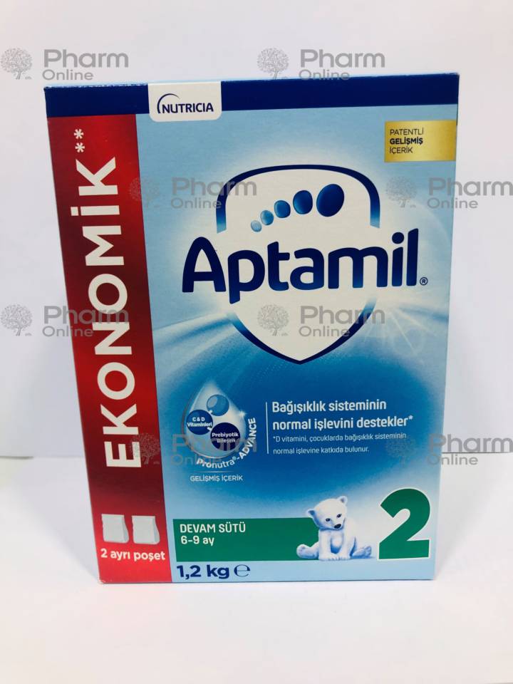 Детское питание Аптамил-2 економ с 6-9 мес, 2х600 гр (Турция)