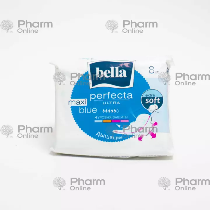 Bella yastıqcıqları mükəmməl ultra Maksi Blue №8 (303518)(5956) (yastıqcıqlar) (<>) (z)