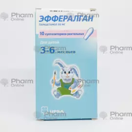 Эффералган свечи 80 мг, свечи эффералган, продажа эффералгана - Pharmonline, интернет-аптека