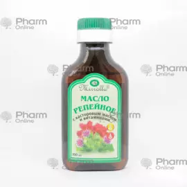 Репейное масло с касторовым маслом и витаминами А, Е 100 мл (Раствор) (Мирра ООО) (Россия)