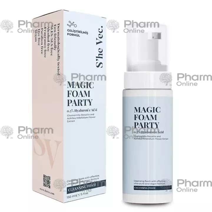 Üz üçün təmizləyici köpük She Vec magic foam party