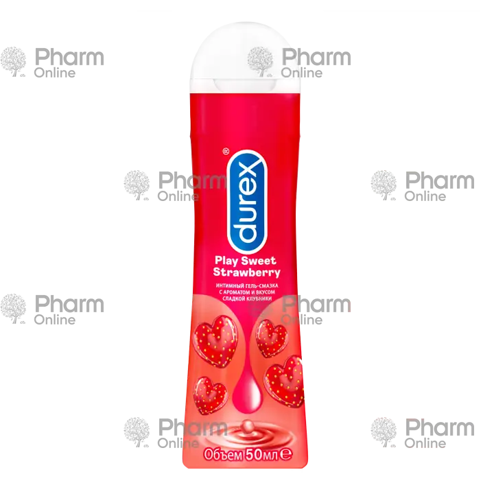 Гель-смазка Дурекс Play Sweet Strawberry (с ароматом.слад.клубники) 50 мл Tayland