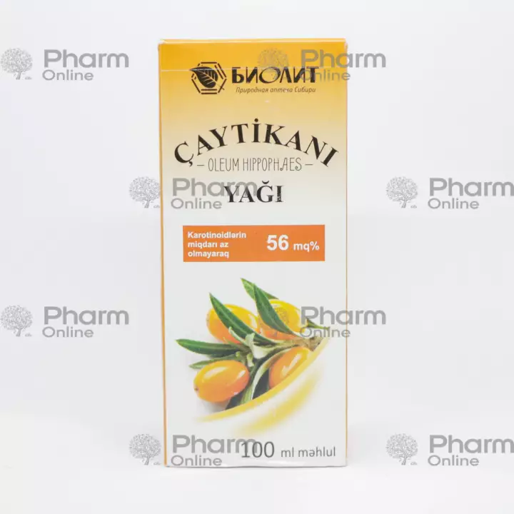 Масло облепихи 56 ml% 100 мл  (Россия)