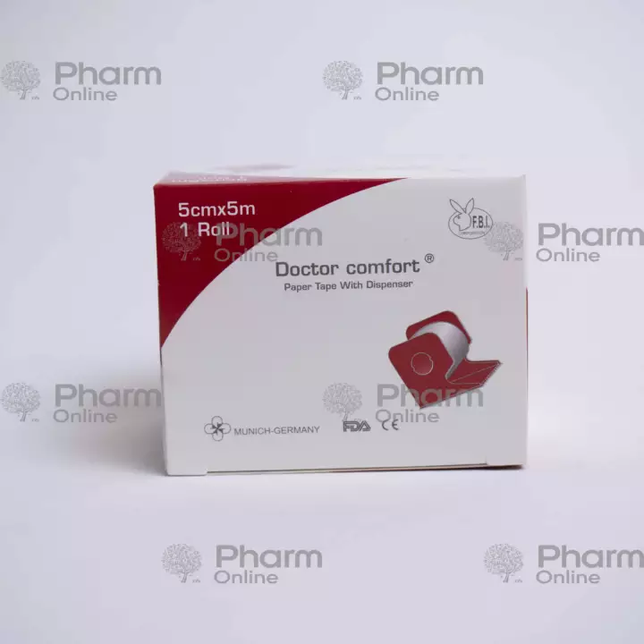 Adhesive plaster paper 5x5cm Dr.Comfort(3176) (Adhesive plaster) (Monte Farma) (China)