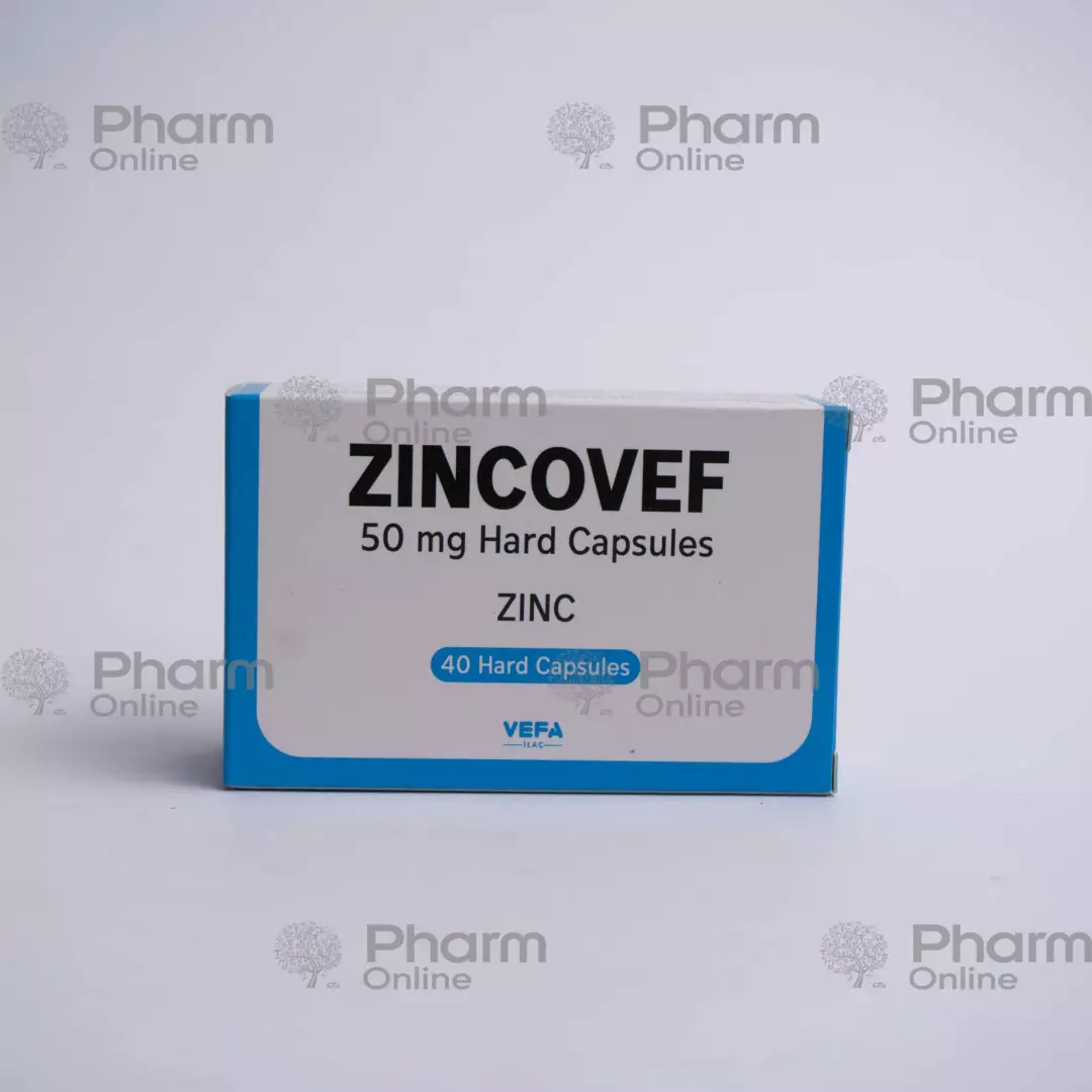 Zinkovef 50 mg № 40 (Kapsulalar) (Vefa İlaç Sanayi ve Ticaret Ltd Şti) (Türkiyə)