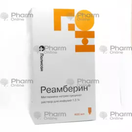 Reamberin 1.5% 400 ml (Solution) (Polysan NTFF OOO) (Russia)