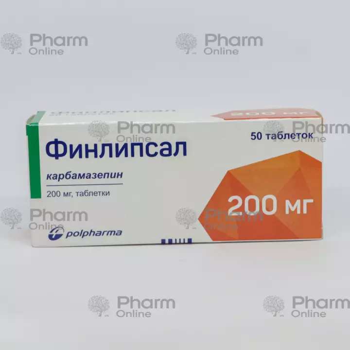 Финлипсал (Финлепсин) 200 мг № 50 (Таблетки) (Polfarma) (Польша)