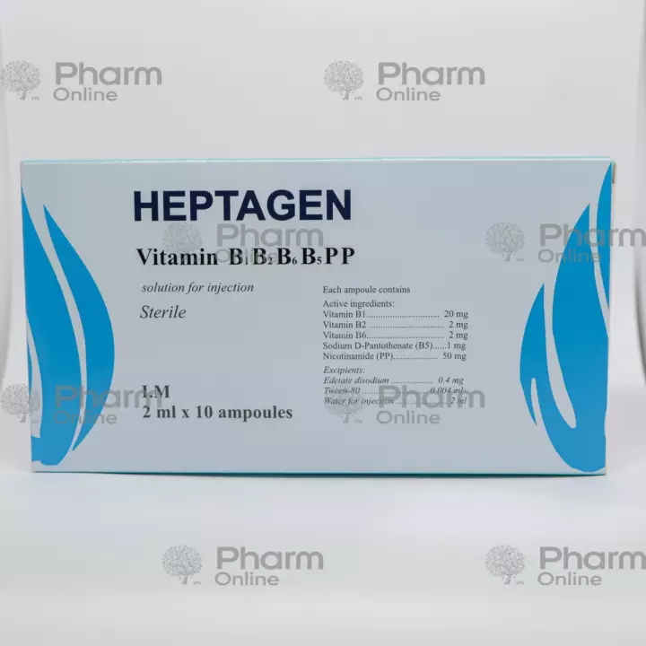 Heptagen (vit B complex) 2 ml No. 10 (Ampoules) (Reyoung Pharmaceutical Co. Ltd.) (China)¶Посмотреть