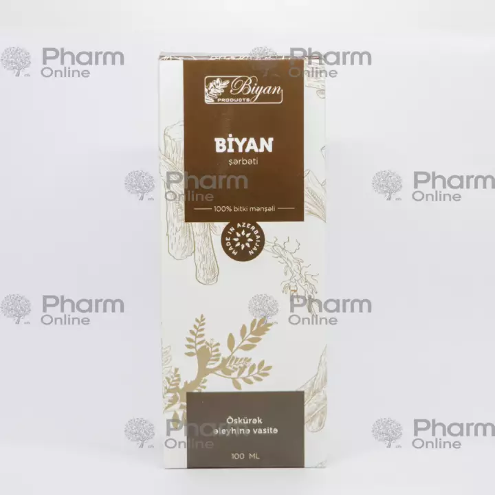 Biyan cough syrup 100 ml (Syrup) (Biyan Products) (Azerbaijan)