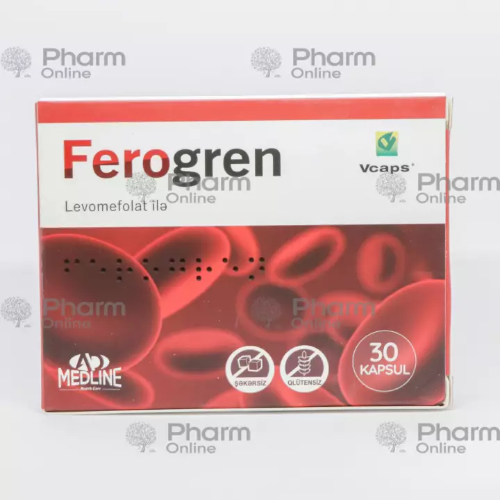 Feroqren №30 (kapsul) (AD Medline sağlamlıq məhsulları) (Türkiyə)