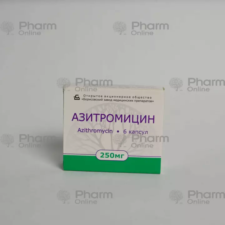 Azitromisin 250 mq № 6 (Həb) (Borisovsky ZMP) (Belarus) (***)