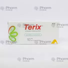 Terix ,terix drug, terix tablet,10 mg No. 10 (Tablets) (Ali Raif Ilac Sanayi A.S.) (Turkey)