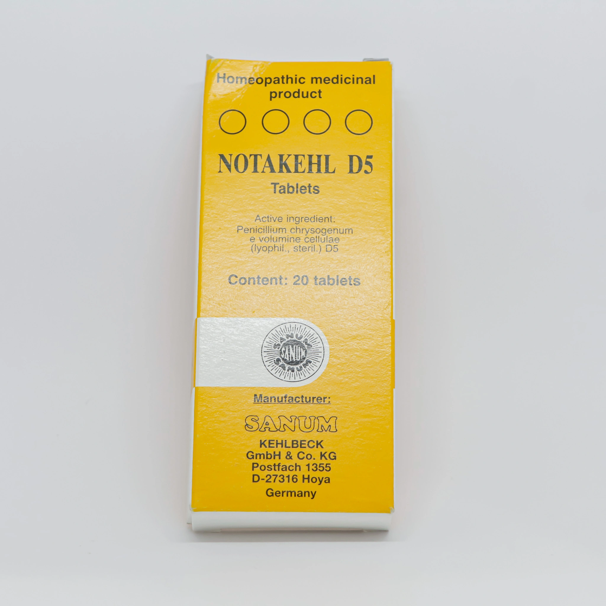 Notakehl D5 № 20 (Tablets) (Germany)