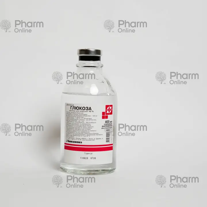 Glucose 10% 400 ml (Solution) (Biosynthesis (Penza)) (Russian)