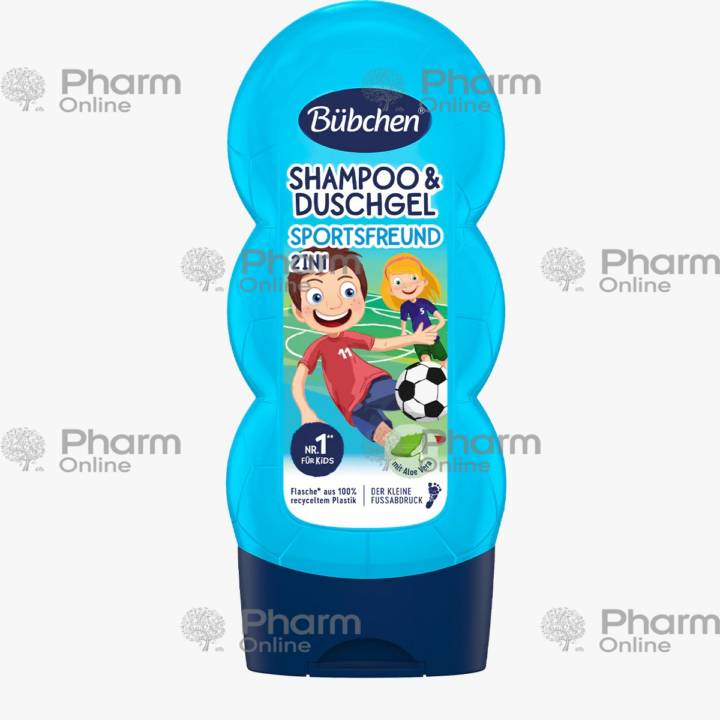Bübchen -saç və bədən üçün uşaq şampunu Gənc idmançı 230 ml