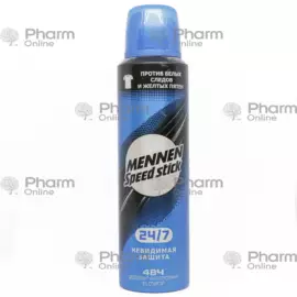 Tərləmə əleyhinə sprey Mennen sürət çubuğu 7/24 aktiv gün (95А-2068) 150 ml (Sprey) (<>)