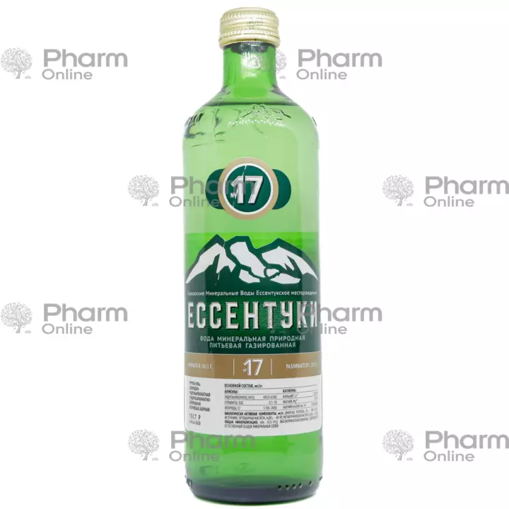 Water "Essentuki-"№17  (0033) (1791) 0.45 l (Solution) (<>) (Russia) (***)
