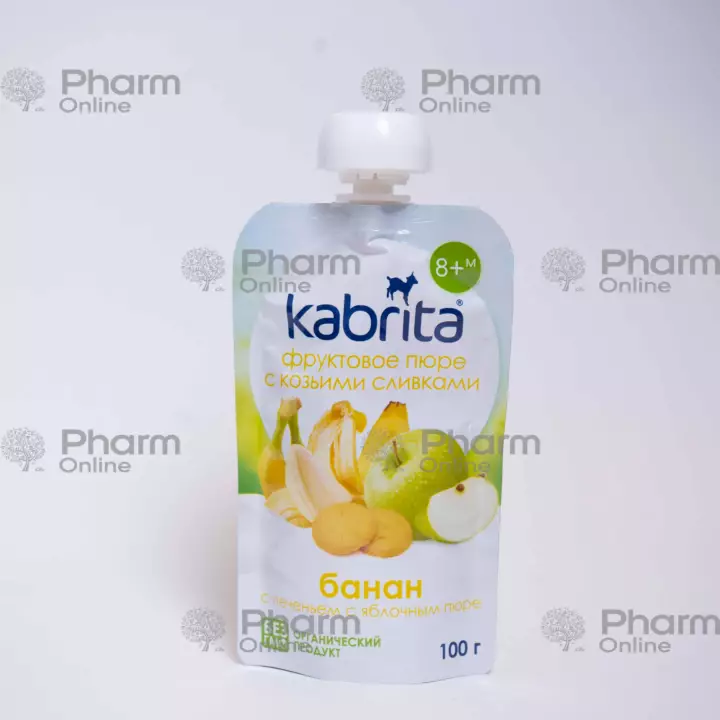 Uşaq qidası Kabrita banan alma peçenye ilə 8+ ay 100 qr (Hollandiya)