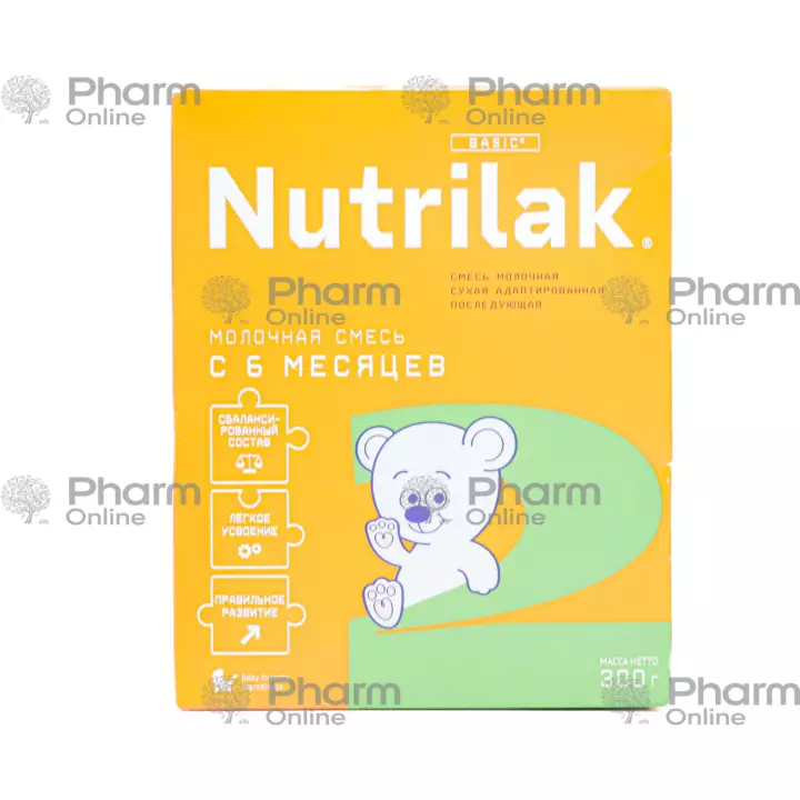 Children. nutrition Nutrilak-2 milk formula 6-12 months (1448) 300 gr (Child/pet.) (Russian)