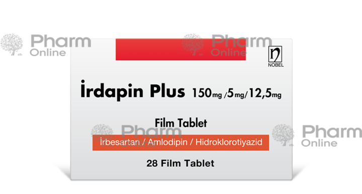 Ирдапин Плюс 150мг/ 5 мг 12,5 мг № 28 (Таблетки) (Nobel Farma Ilac San. ve Ticaret A.S.) (Турция)