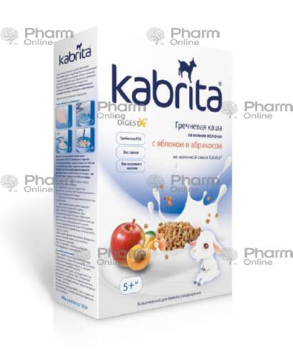 Детское питание Кабрита-гречневая каша с яблоком и абрикосом 5+ мес 180 гр