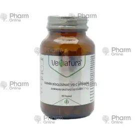 Venatura bisglisinate (Dəmir + vitamin-C) № 90 (Kapsulalar) (Vefa İlaç Sanayi ve Ticaret Ltd Şti)