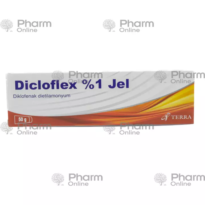 Effektiv Ağrı və İltihab üçün Diklofleks 1% 50q Gel,Diklofleks  1% 50 q gel