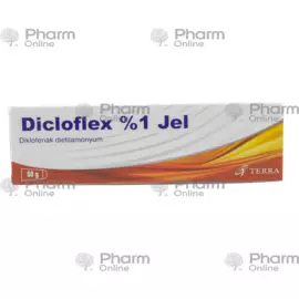 Effektiv Ağrı və İltihab üçün Diklofleks 1% 50q Gel,Diklofleks  1% 50 q gel