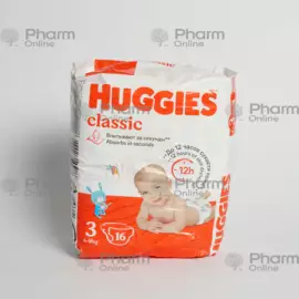 Uşaq bezi  Huggies-classic 3 4-9 kq № 16 (Ukrayna)