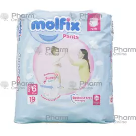 Uşaq bezi Molfix-6 Extra Large şalvar 15+kq №26 (Türkiyə)