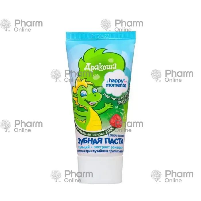 Diş pastası-gel "Drakosha" (çiyələk) (3046) 60 qr (Diş məcunu) (<>) (Rusiya)