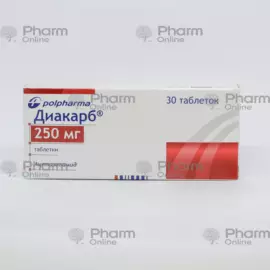 Diakarb 250 mg № 30 (Həb) (Polfarma) (Polşa)