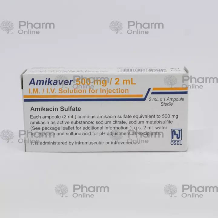 Amikaver 500 mg/ 2 ml № 1  (Ampulalar) (Türkiyə)