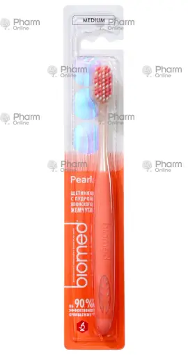Зубная щетка Биомед Pearl white медиум (0393) (Россия)