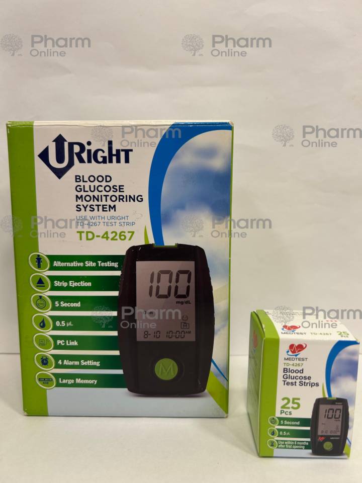 Glucometer U-Right + Strip  № 25