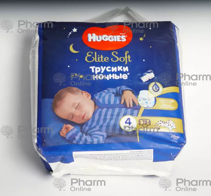 Diapers Huggis panties 4 9-14 night Elite Soft №19 (Russian)