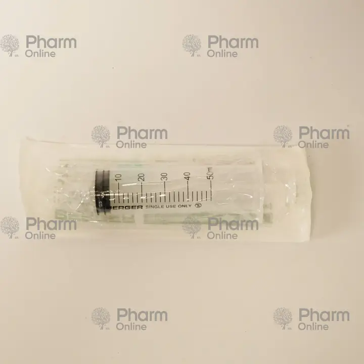 Syringe 50 ml with thread and piston 21GХ11/2mm (0.8x38mm) BERGER (Other) (<>) (China)