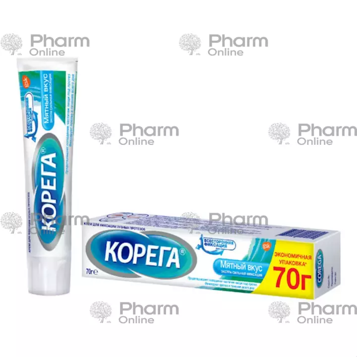 Corega for fix, tooth, dentures (extra strong) (4251) (6857) 70 ml (Cream) (Glaxo SmithKline) (Irela